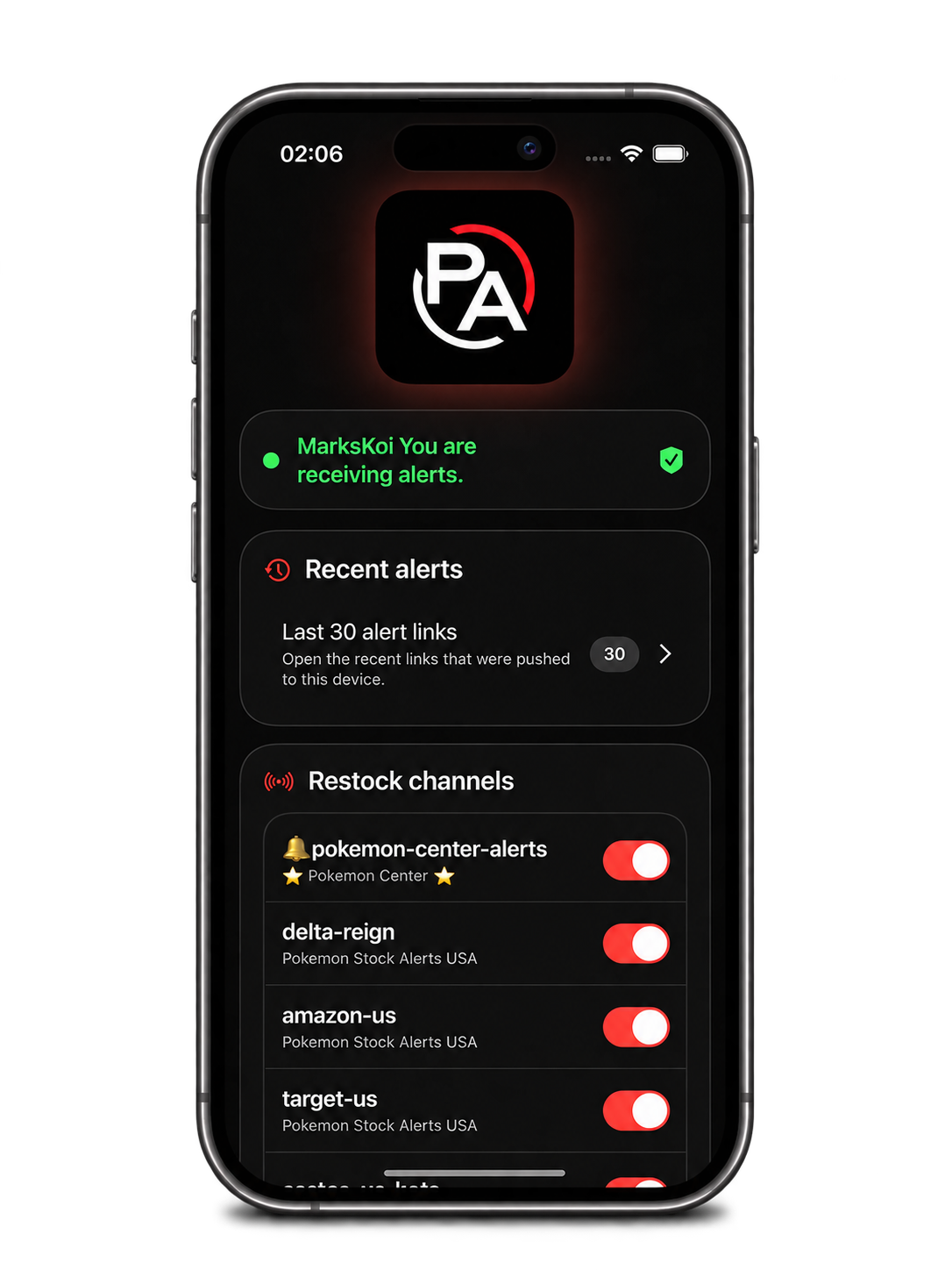 Fast automated alerts