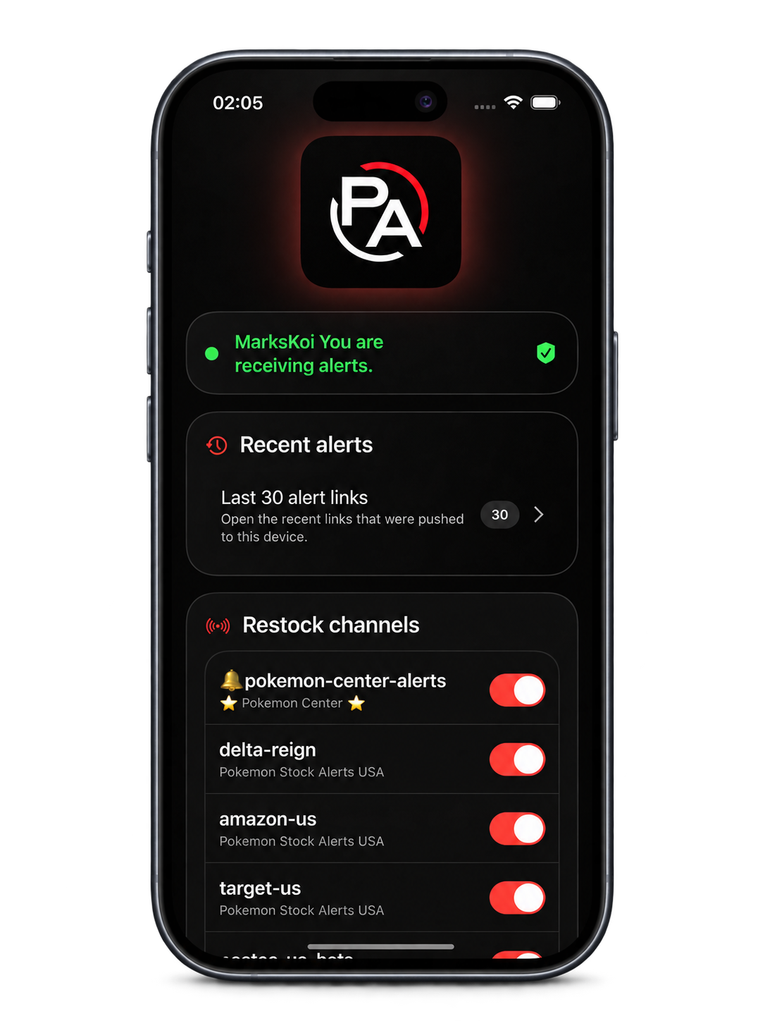 PokeAlerter app